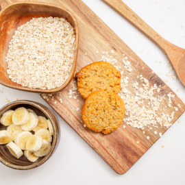 Galletas de avena y plátano. 