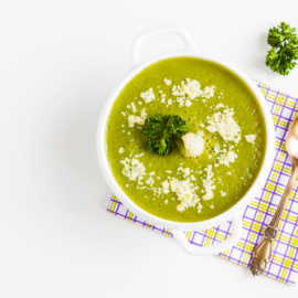 Crema de judías verdes con yogur