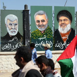  Concentración en la ciudad yemení de Sana'a en solidaridad con Líbano y Gaza. EFE