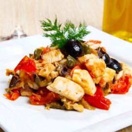 Pez espada a la siciliana. 