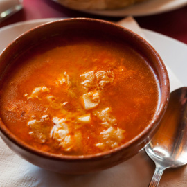 Sopa de ajo.