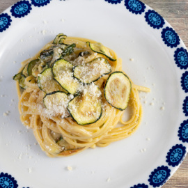 Espaguetis a la Nero. 