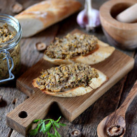 Paté de shiitake. 
