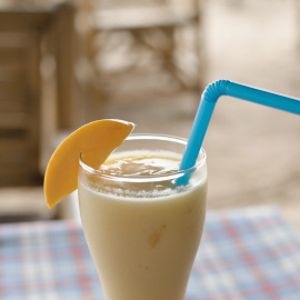 Smoothie de mango y plátano. 