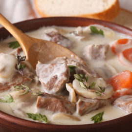 Blanquette de ternera.