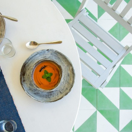 Gazpacho de zanahoria.