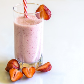 Smoothie de fresa. 