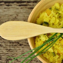 Risotto a la milanesa. 