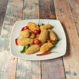 Japaleños rellenos de queso. 