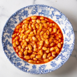 Kuru fasulye o judías turcas con tomate. 