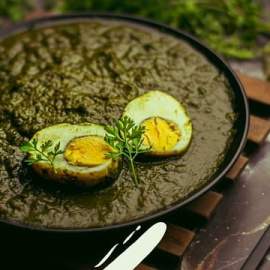 Dal de lentejas y alubias negras. 