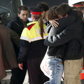 Familiares de los fallecidos en el avión de Germanwings
