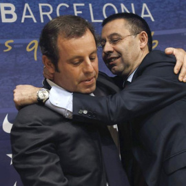 Rosell y Bartomeu. EFE/Alejandro García