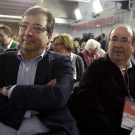 Fernández Vara e Iceta, hace unos días. EFE/Ángel Díaz