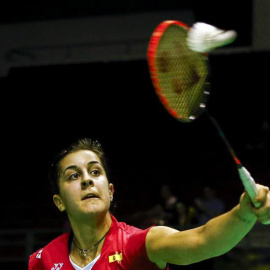 Carolina Marín, en acción. EFE