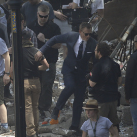 El actor británico Daniel Craig durante el rodaje de 'Spectre', la nueva película de James Bond./ REUTERS