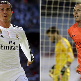Cristiano y Mathieu celebran ayer sus respectivos goles. REUTERS / EFE