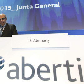 Salvador Alemany, presidente de Abertis, en la junta de accionistas de la compañía. EFE