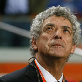 Villar, durante el amistoso entre Holanda y España en Ámsterdam. EFE/JuanJo Martín