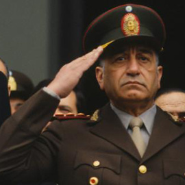 El general Cristino Nicolaides, último jefe del Ejército durante la dictadura argentina (1976-1983).