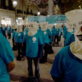 Huelga de Telefónica. EFE