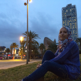 Omaia, musulmana que pertenece a la Plataforma de Musulmanes contra la Islamofobia.