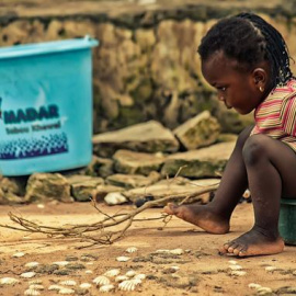 Una niña en Dakar, Senegal