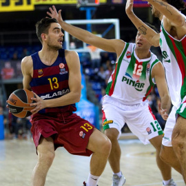 Satoranski, durante el partido. EFE/Alejandro García