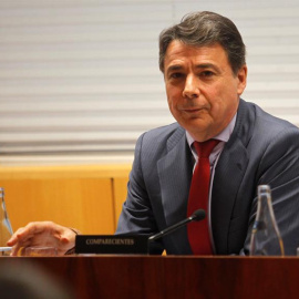 El expresidente de la Comunidad de Madrid Ignacio González, durante su comparecencia en la Asamblea de Madrid. / EFE