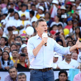 El candidato a presidente de Argentina por el frente conservador Cambiemos, Mauricio Macri. EFE