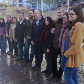 Algunos de los candidatos de Podemos en Aragón. / E.B