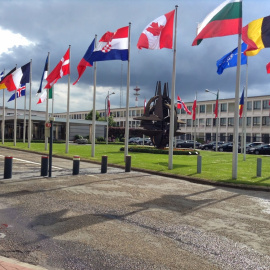 Fachada del edificio de la OTAN en Bruselas