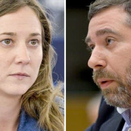 Marina Albiol y Javier Couso./IU