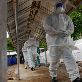 Médicos cubanos que lucharon contra el ébola en África. / MINISTERIO DE SALUD PÚBLICA