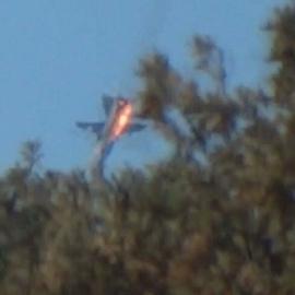 El avión ruso bombardeado por los cazas turcos. EUROPA PRESS