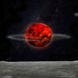 Pequeños cuerpos o planetesimales pudieron interactuar gravitacionalmente con el sistema Tierra-Luna poco después de su formación, y desviar la órbita lunar. / Laetitia Lalila