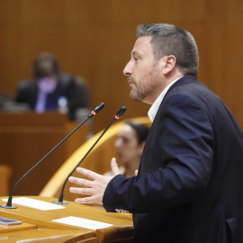 El consejero aragonés de Vertebración del Territorio, José Luis Soro (Cha).