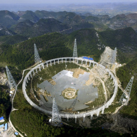 Construcción del telescopio más grande del mundo, China. REUTERS/Stringer
