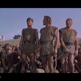 Captura de la película 'Espartaco"