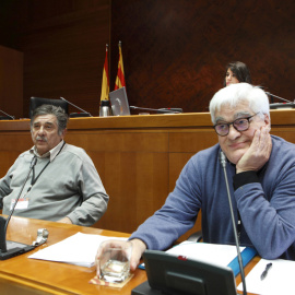 Carlos Slepoy y Chato Galante en las Cortes de Aragón.- CORTES DE ARAGÓN