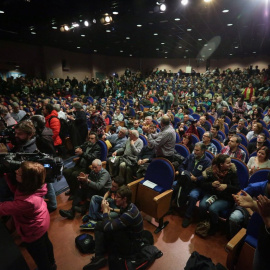 Público en el acto del Gamonal de IU-Unidad Popular