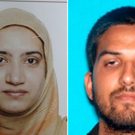 La pareja Tashfeen Malik (iz) y Syed Rizwan Farook (der), autores del tiroteo de San Bernardino (California). REUTERS