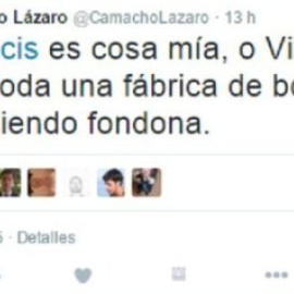 Tuit machista de Camacho