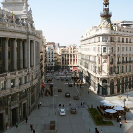 Simulación del proyecto Canalejas, en el centro de Madrid, promovido por OHL. E.P.