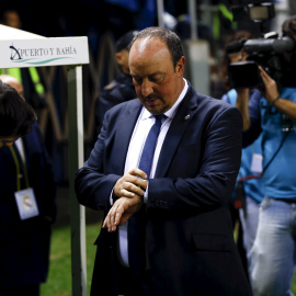 Rafa Benítez, en el partido contra el Cádiz de Copa. /EFE