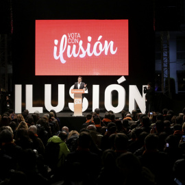 El líder de Ciudadanos, Albert Rivera, durrante el cierre de campaña para las elecciones del 20-D en Madrid. REUTERS/Andrea Comas