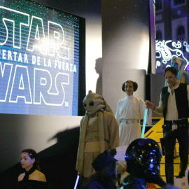Estreno de la última película de la saga Star Wars, 'Star wars: el despertar de la Fuerza', en Madrid. EFE