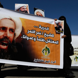 Protesta chiiíta en Yemen contra la ejecución del clérigo Nimr Baqir al Nimr en Arabia Saudí. REUTERS