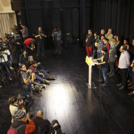 La portavoz parlamentaria de la CUP, Anna Gabriel.- EFE