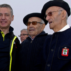 José Moreno (derecha), junto al lehendakari Urkullu, en 2015. / SABINO ARANA FUNDAZIOA